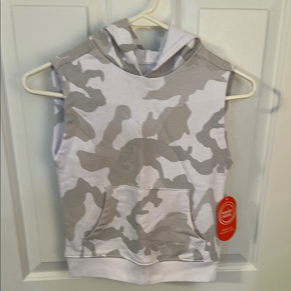 Kids Camouflage Sleeveless Hoodie